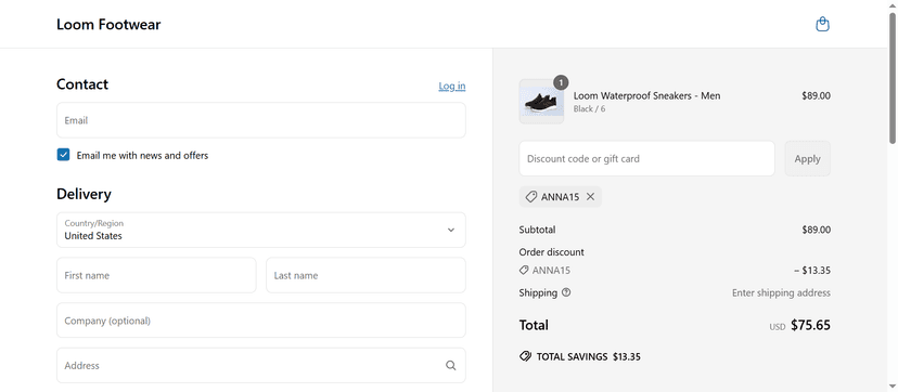 15% Off on Waterproof Shoes at Loom Footwear - Apply Coupon at Checkout