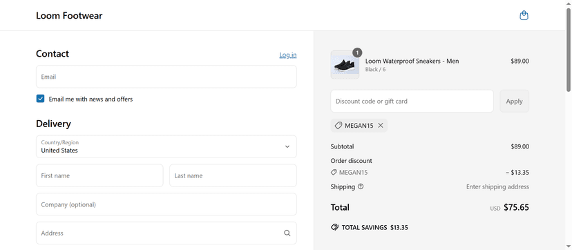 15% Off at Loom Footwear - Save More on Your Order
